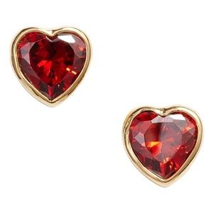 Ruby red Kate ♠️ Spade stud earrings
